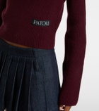Patou Bow-detail wool and cashmere sweater