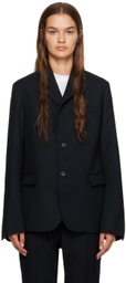 Sofie D'Hoore Black Notched Lapel Blazer