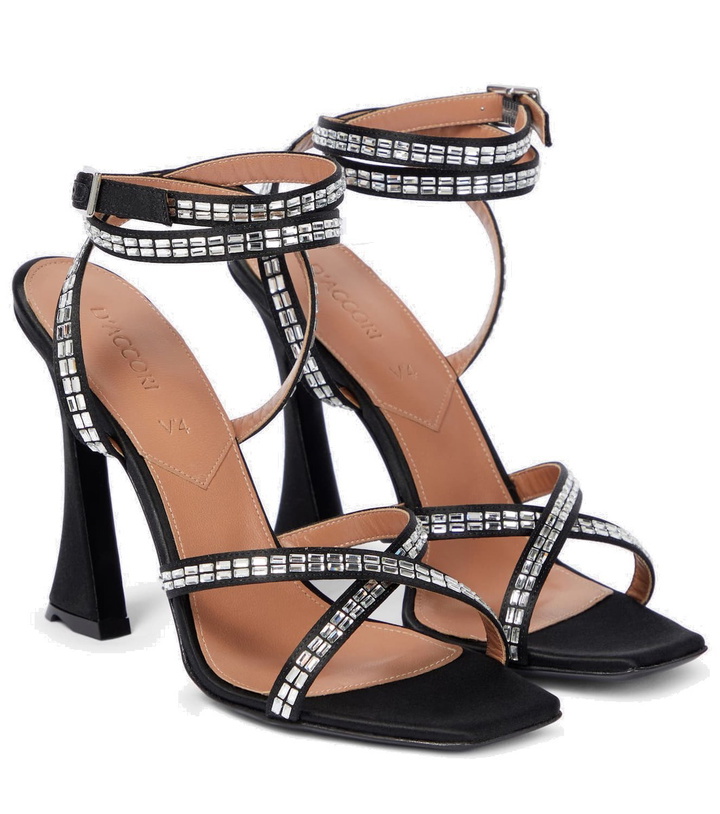 Photo: D'Accori Carre embellished satin sandals