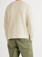 OFFICINE GÉNÉRALE - Baptiste Garment-Dyed Fleece-Back Cotton-Jersey Sweatshirt - Neutrals