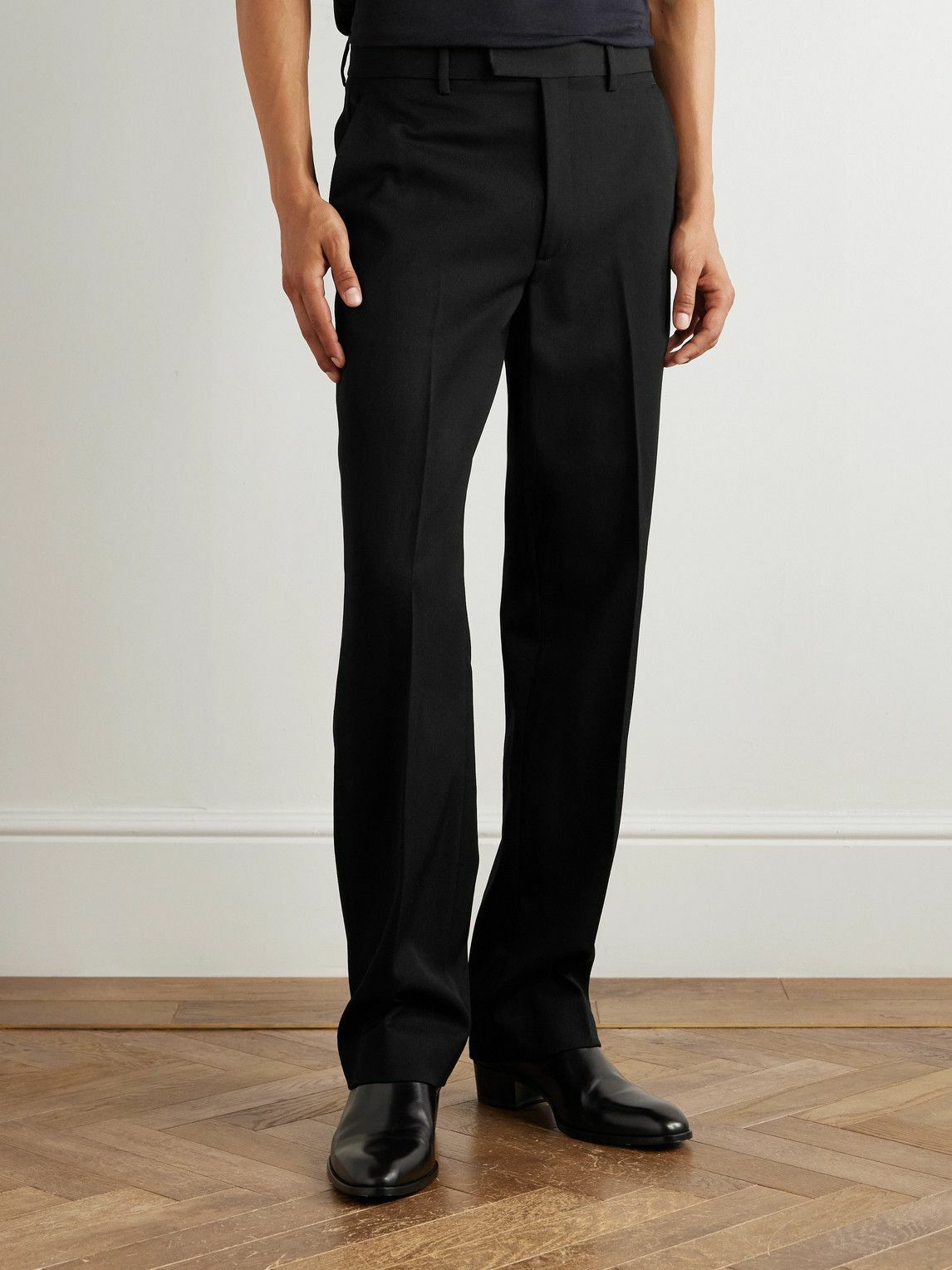 Nili Lotan - Fritz Straight-Leg Wool-Twill Trousers - Black