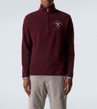 Brunello Cucinelli Cashmere and cotton-blend half-zip sweatshirt