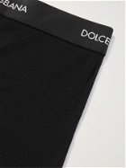 Dolce & Gabbana - Ribbed Cotton Boxer Briefs - Black