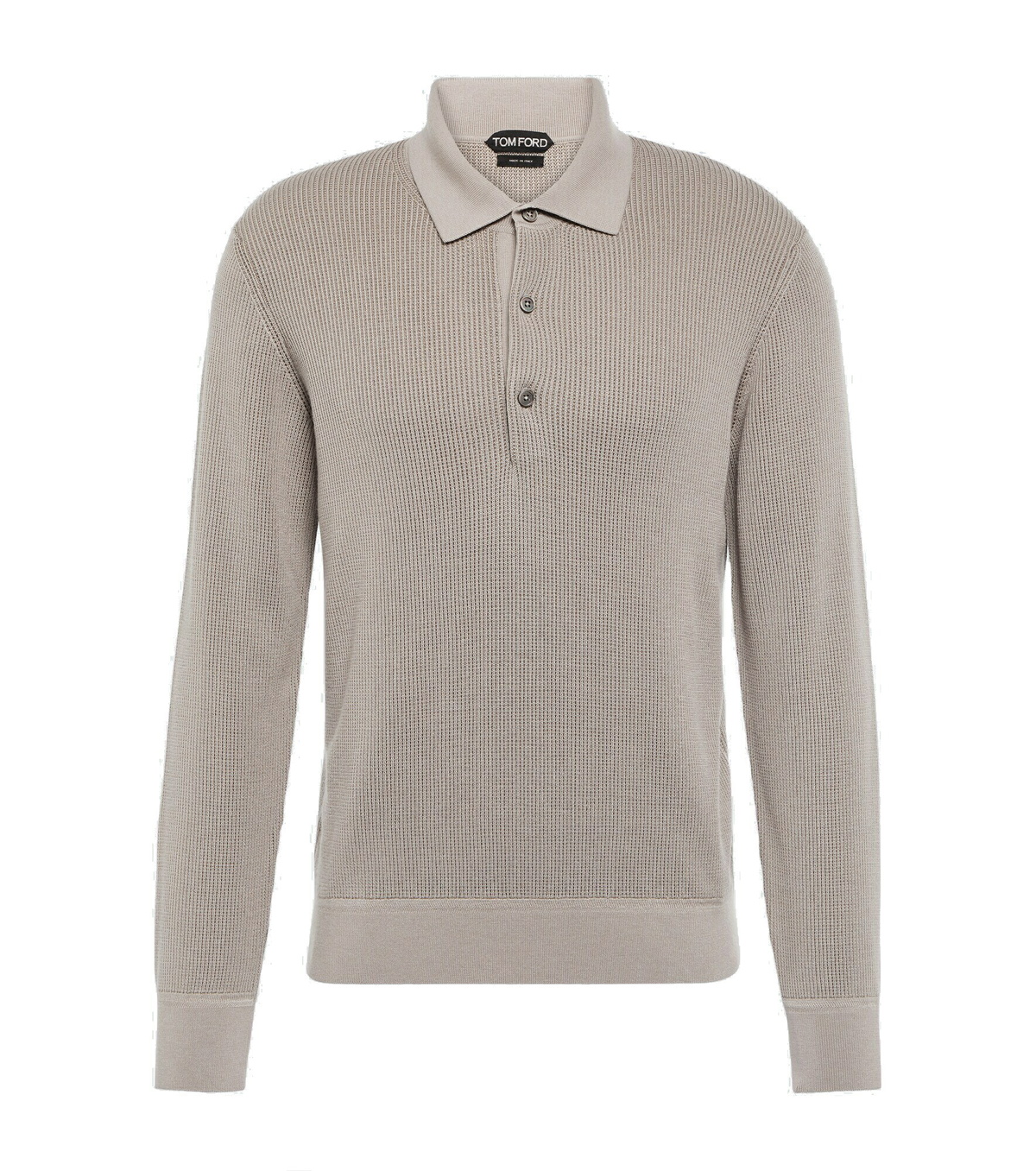 Tom Ford - Silk and cashmere polo top TOM FORD