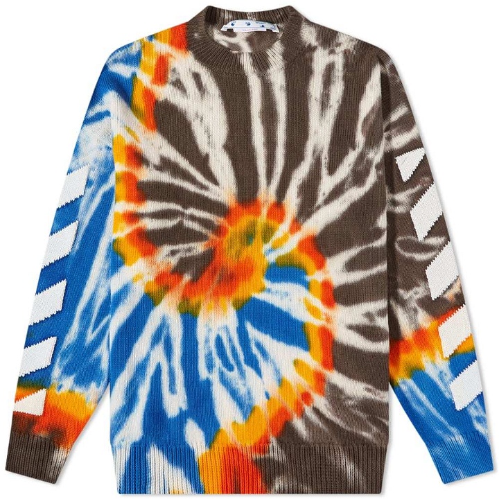 Photo: Off-White Tie Dye Knitted Crewneck