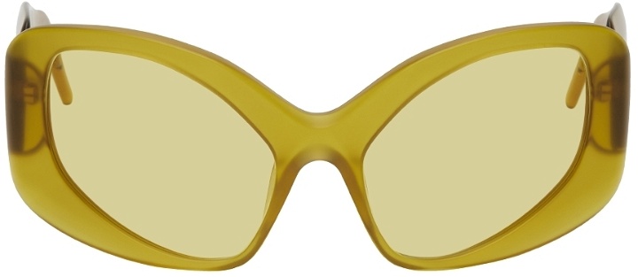 Photo: KNWLS Yellow Adrenaline Oval Sunglasses