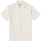 Oliver Spencer Men's Riviera Short Sleeve Shirt in Cream