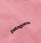 Patagonia - P-6 Responsibili-Tee Printed Cotton-Blend Jersey T-Shirt - Pink