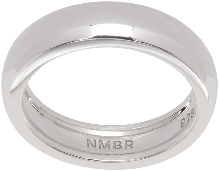 Photo: Numbering Silver Volume Small Band Ring