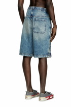 Diesel Denim shorts with red piping - Shorts - Unisex - Blue
