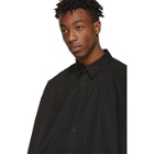 Johnlawrencesullivan Black Roll-Up Sleeve Shirt