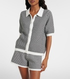 Varley Gaelle chevron cotton cardigan