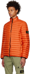 Stone Island Orange Zip Down Jacket