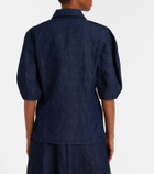 Gabriela Hearst Sansi cotton and linen denim shirt