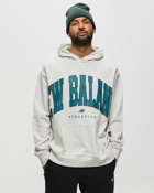 New Balance Uni Ssentials Warped Classics French Terry Hoodie Green|Grey - Mens - Hoodies