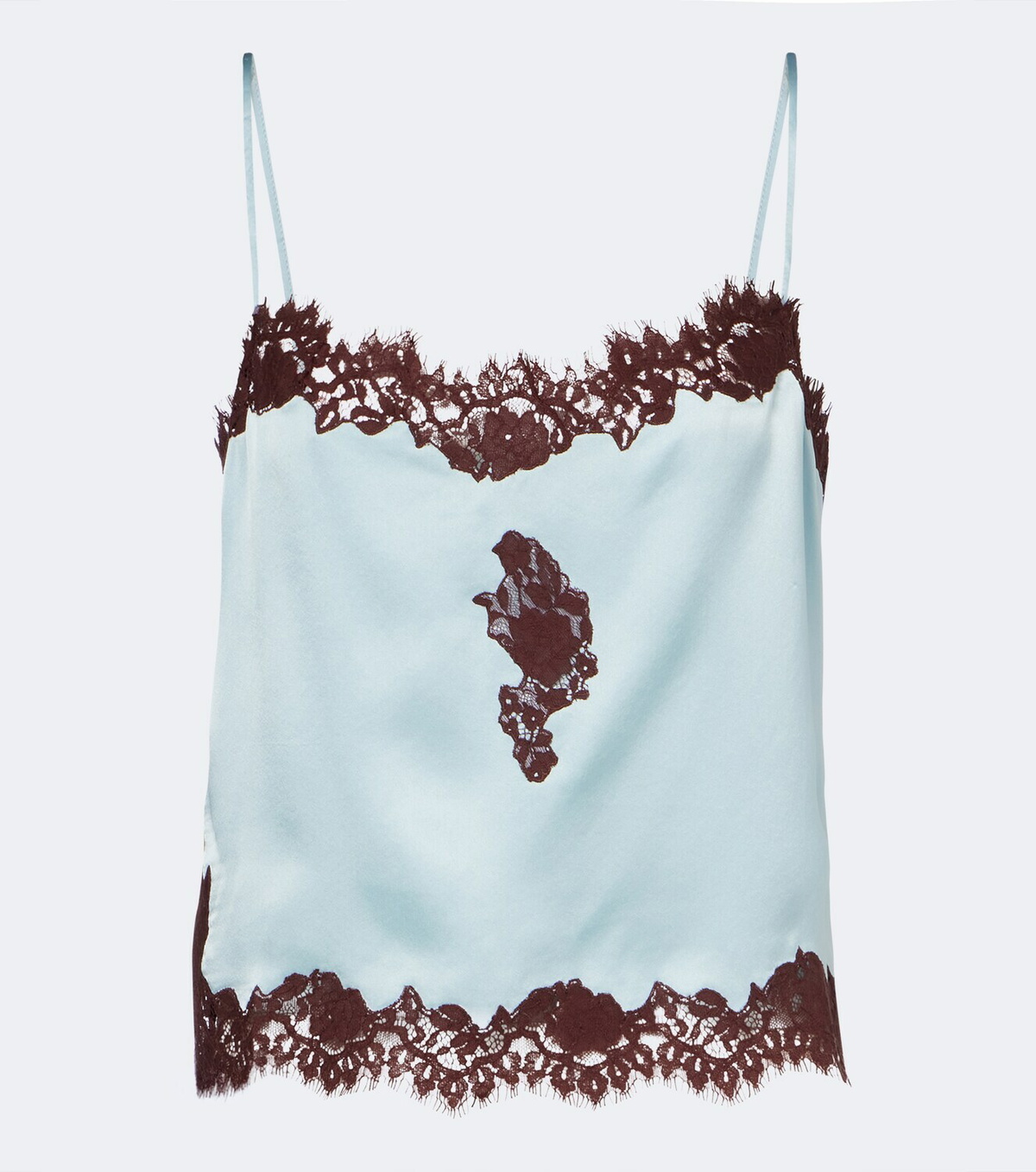Dôen Avelaine lace-trimmed silk satin camisole