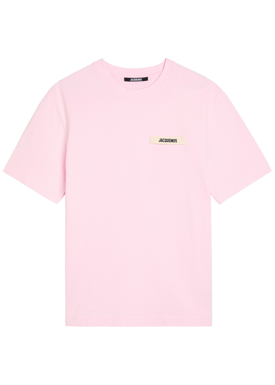Jacquemus Le T-shirt Gros Grain Cotton T-shirt Pink