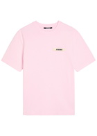 Jacquemus Le T-shirt Gros Grain Cotton T-shirt Pink
