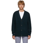 Acne Studios Green Wool Relaxed Kabelo Cardigan