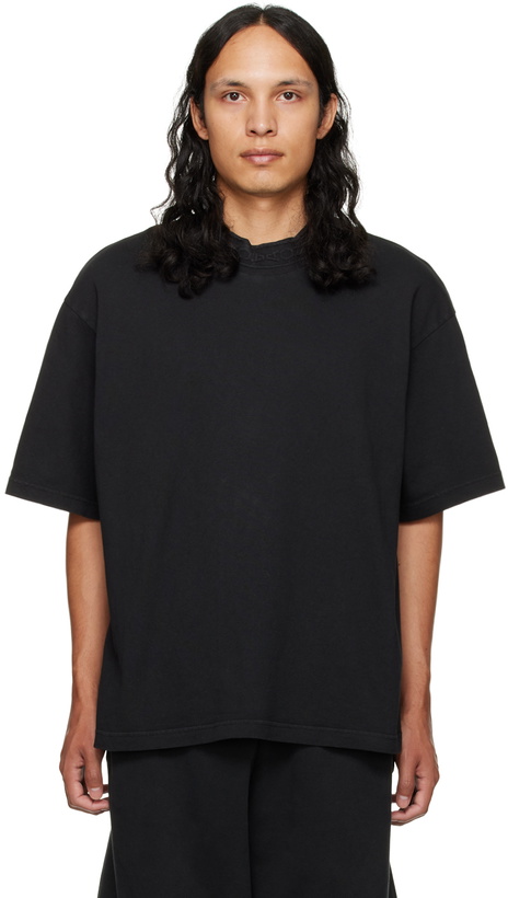 Photo: Acne Studios Black Embossed T-Shirt