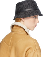 Loewe Grey Jacquard Anagram Bucket Hat