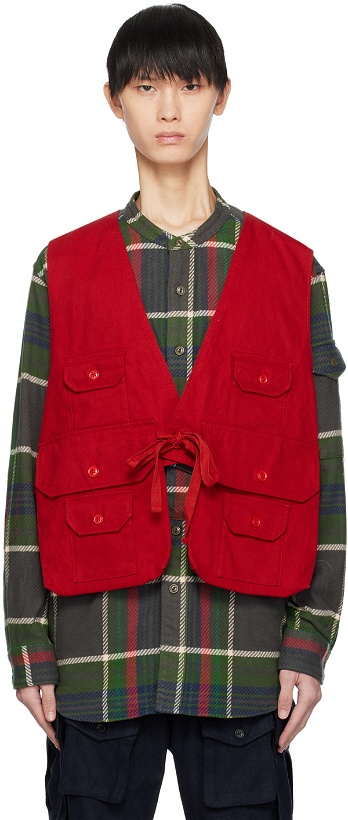 Photo: Engineered Garments Red Fowl Vest