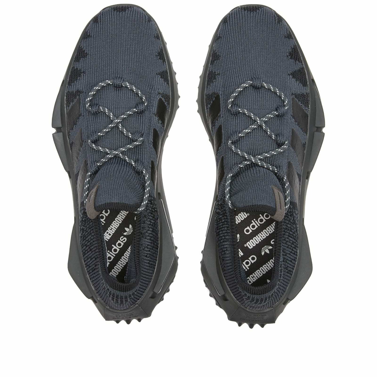 Adidas x Neighborhood NMD_S1 N Knit Sneakers in Black/White