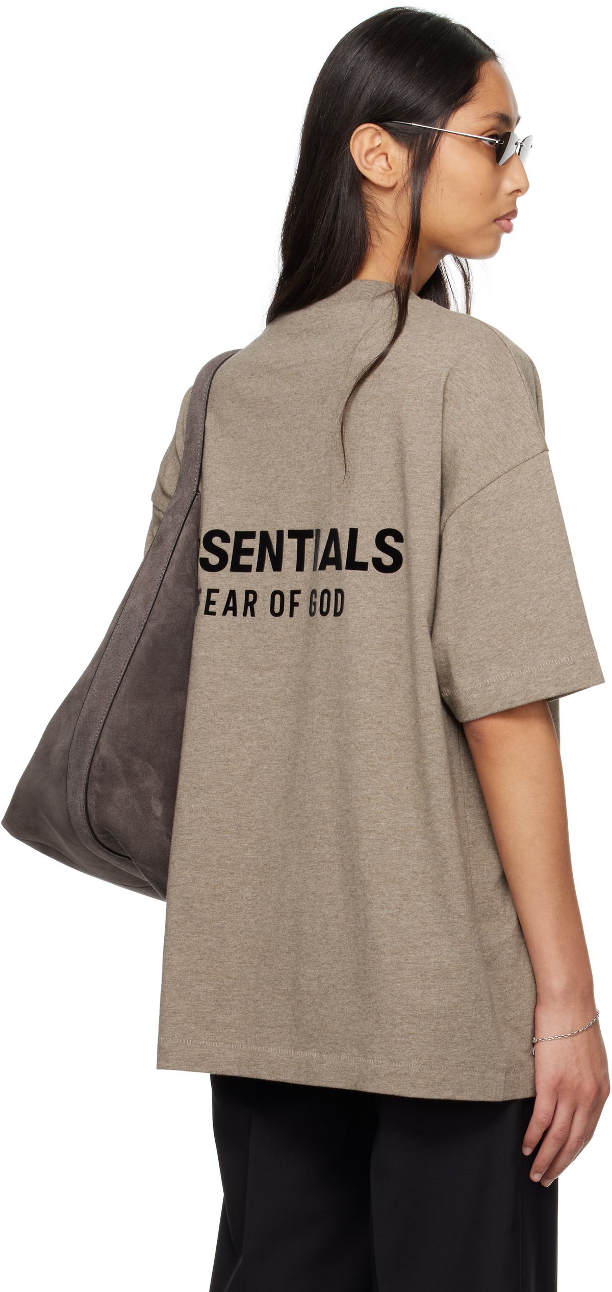 Fear of God ESSENTIALS Gray Classic Short Sleeve T-shirt Fear Of God ...