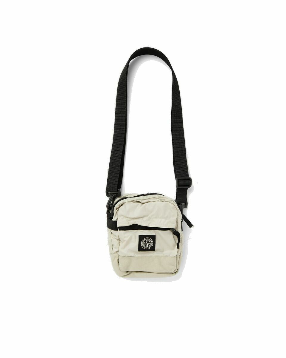 Photo: Stone Island Bumbag Mussola Gommata Canvas Accessories, Garment Dyed Brown - Mens - Small Bags
