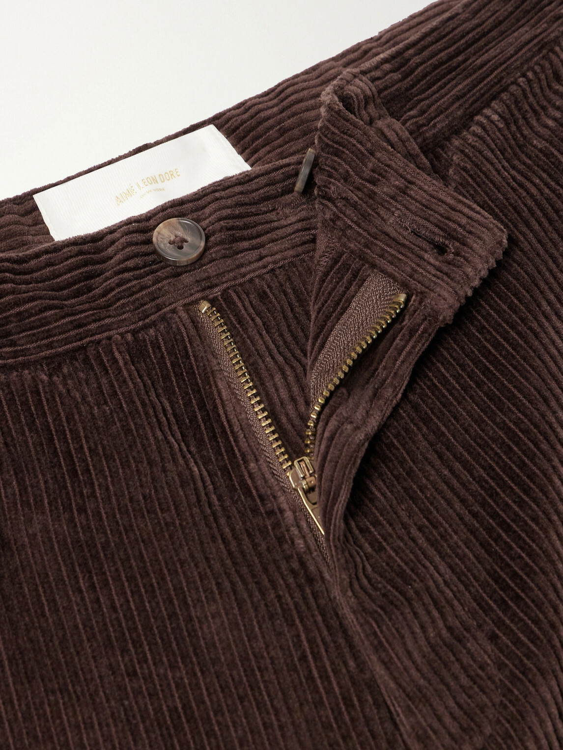 Aimé Leon Dore - Wide-Leg Cotton-Corduroy Trousers - Brown