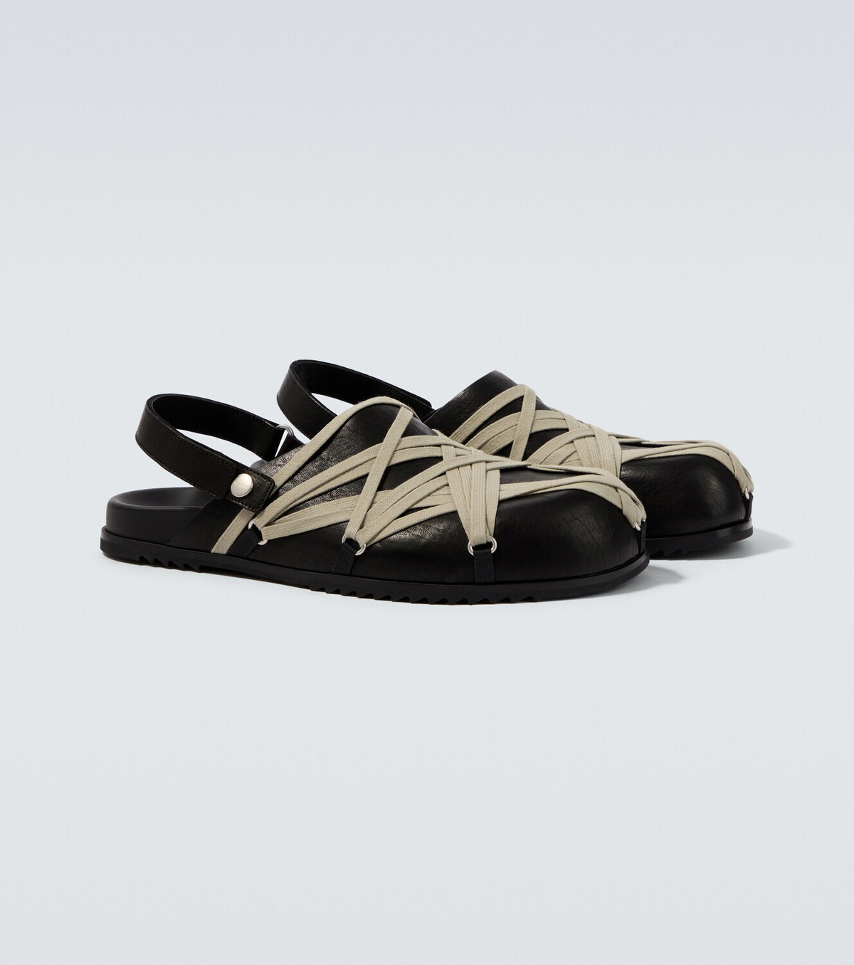 Rick Owens Megalace leather mules