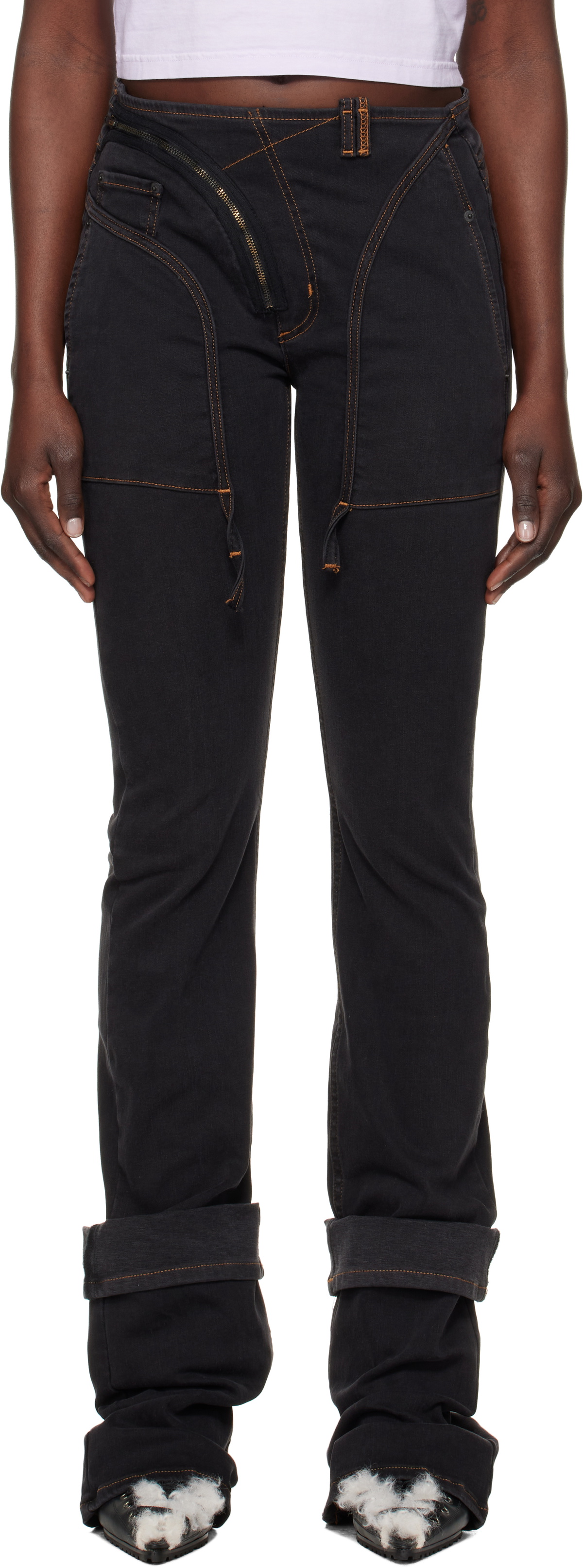 【関税込み】Ottolinger SSENSE限定 ブルー ジーンズ Ottolinger SSENSE Exclusive Blue Jeans Ottolinger