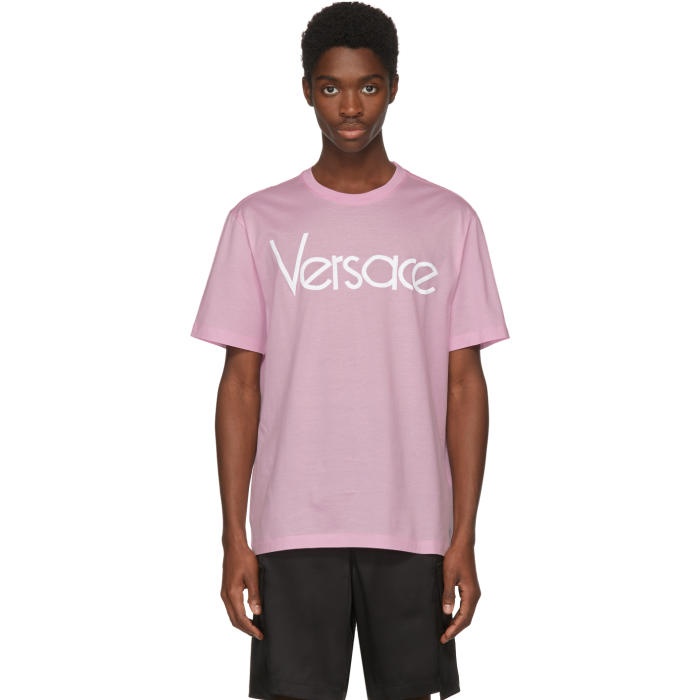 Photo: Versace Pink Vintage Logo T-Shirt 
