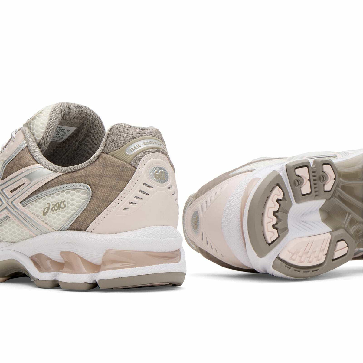 Asics Women's GEL-NIMBUS 10.1 Sneaker in Cream/Pink Cloud