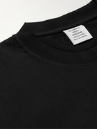 VETEMENTS - Embellished Cotton-Jersey T-Shirt - Black