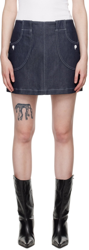 Photo: A.P.C. Indigo Katie Holmes Edition Samantha Denim Miniskirt