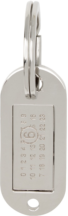 Photo: MM6 Maison Margiela Silver Logo Keychain