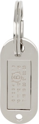 MM6 Maison Margiela Silver Logo Keychain