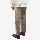 Dries Van Noten Men's Parkino Drawstring Print Pant in Grey