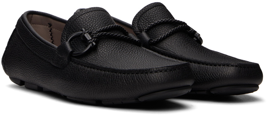 Ferragamo Black Gancini Ornament Loafers Salvatore Ferragamo display picture 1