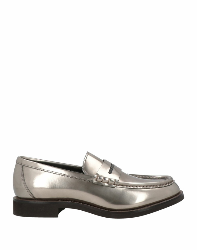 Photo: Brunello Cucinelli Womens Loafers in Silver