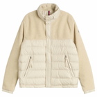 Moncler Men's Mistral Teddy Fleece Jacket in Beige