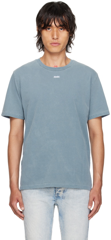 Photo: Ksubi Blue Stitch Up Kash T-Shirt