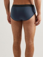 TOM FORD - Stretch-Cotton Briefs - Blue