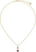Stolen Girlfriends Club Gold Punk Rose Necklace