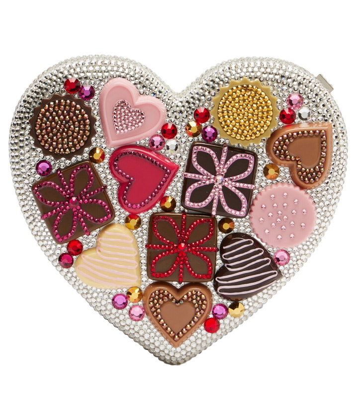 Photo: Judith Leiber Couture Heart Small crystal-embellished clutch