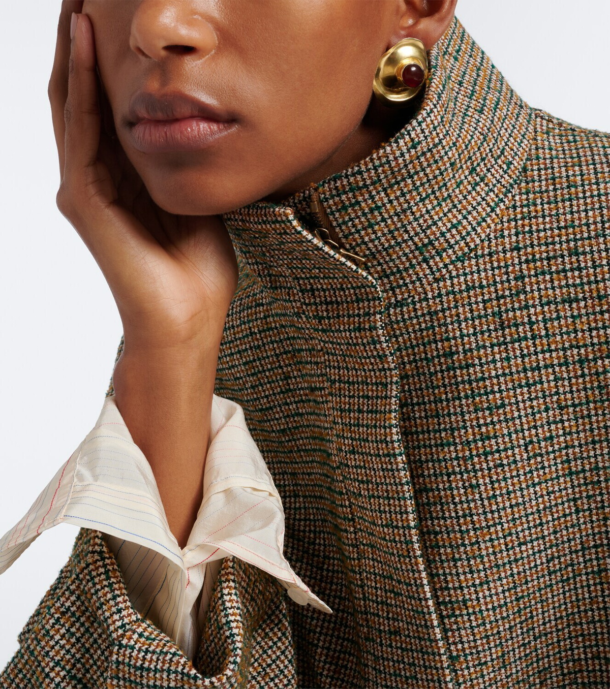 Ysso Cote embellished gold-plated earrings