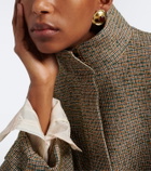 Ysso Cote embellished gold-plated earrings
