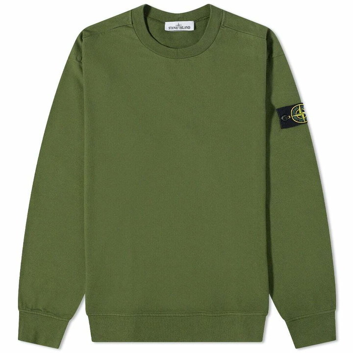 Photo: Stone Island Men's Lightweight Crew Sweat in Olive