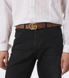 Gucci GG leather belt